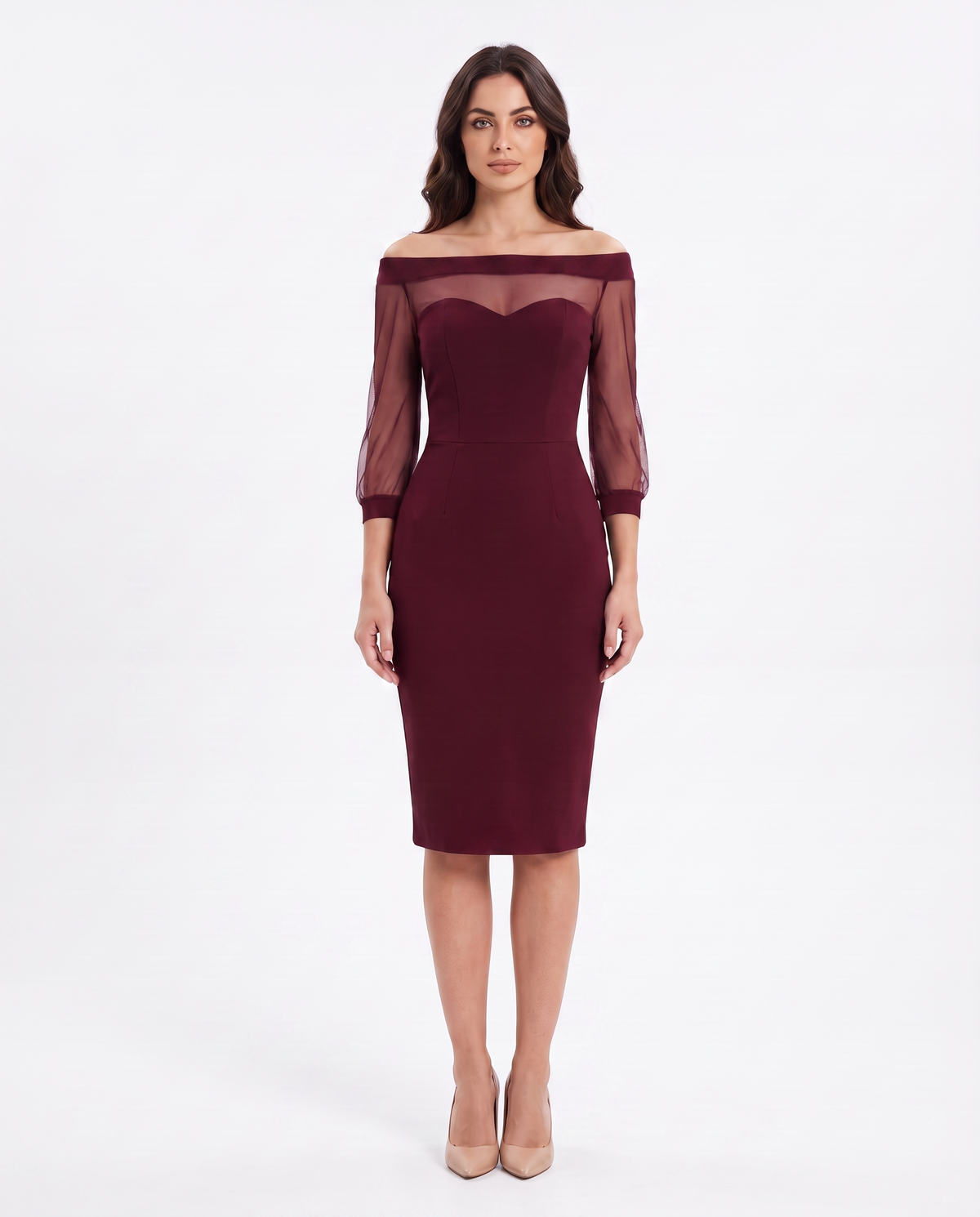 Abito midi in tulle Alma